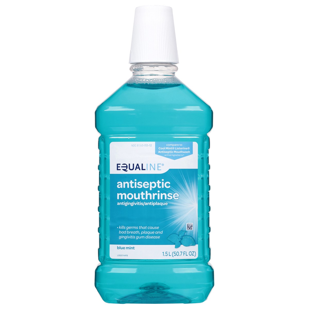 slide 1 of 9, Equaline Blue Mint Mouth Rinse, 1.5 liter