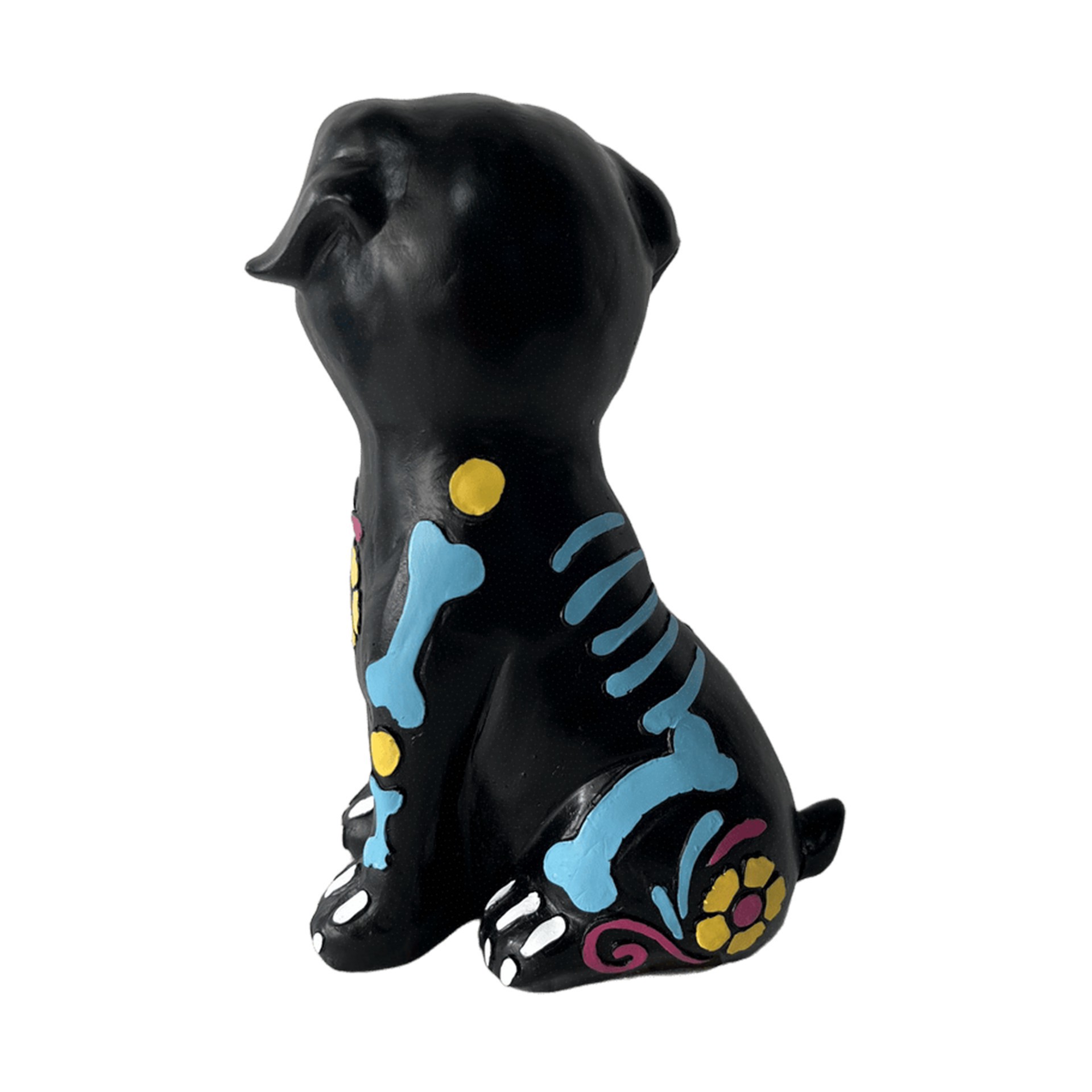 slide 3 of 3, 7.75" Day Of The Dead Sitting Skeleton Dog Tabletop Decor By Ashland, 7.75 in