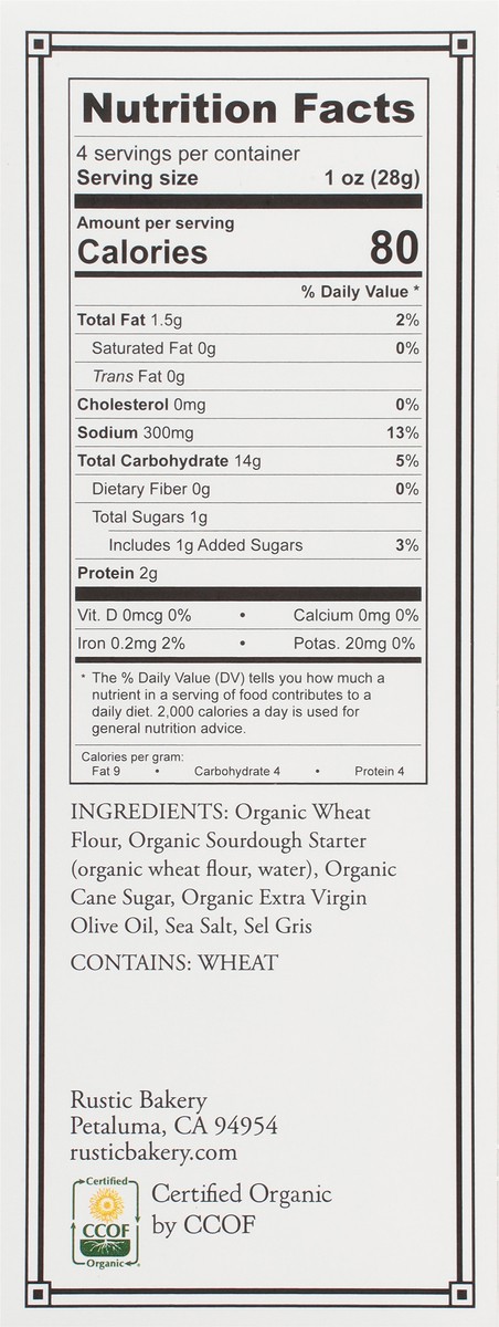 slide 6 of 15, Rustic Bakery Flatbread Bites Olive Oil & Sel Gris, 4 oz