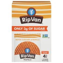 Rip Van Wafels Dutch Caramel & Vanilla - 4 Pack