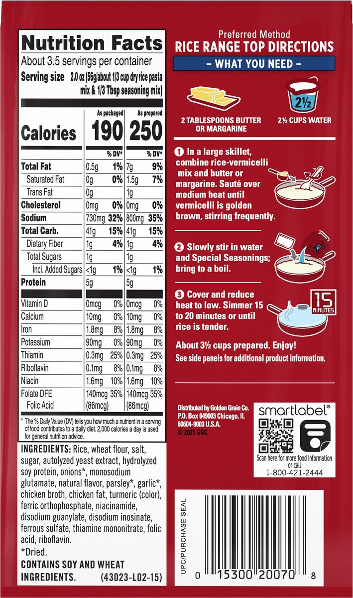 slide 4 of 6, Rice-A-Roni Rice, Chicken Flavor, 3 ct