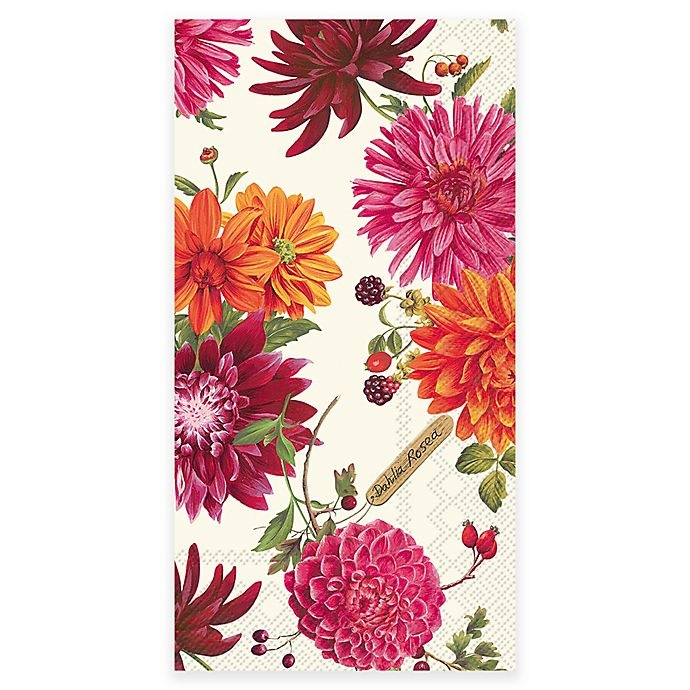 slide 1 of 1, Boston International Dahlia Paper Guest Towel Napkin, 16 ct