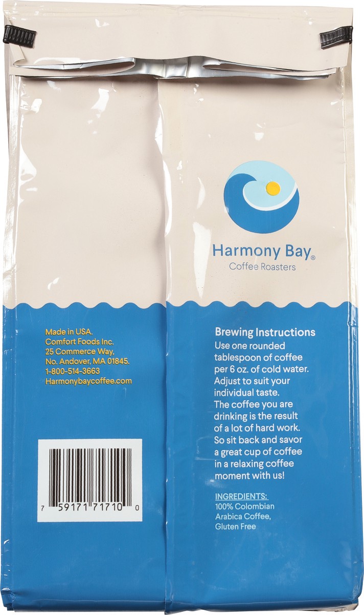 slide 9 of 10, Harmony Bay Medium Roast Ground 100% Colombian Coffee- 32 oz, 32 oz