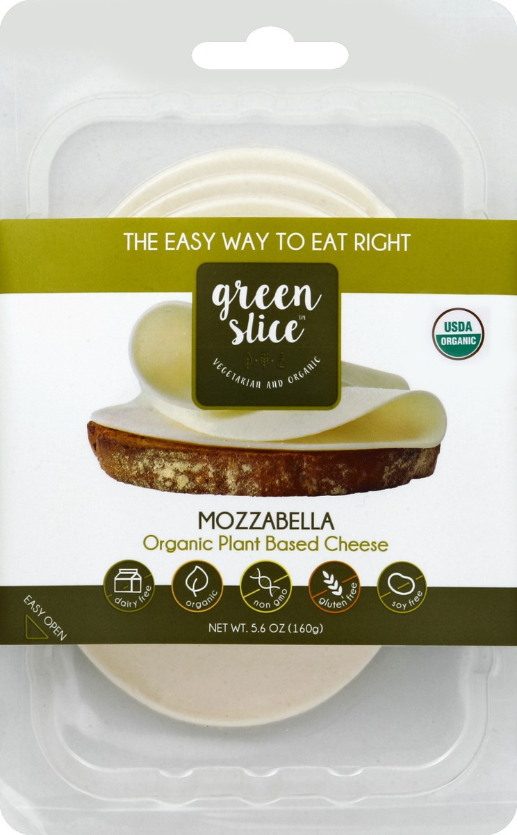 slide 5 of 6, Green Slice Mozzabella, 5.6 oz