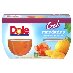 Dole Mandarins In Orange Gel Cups