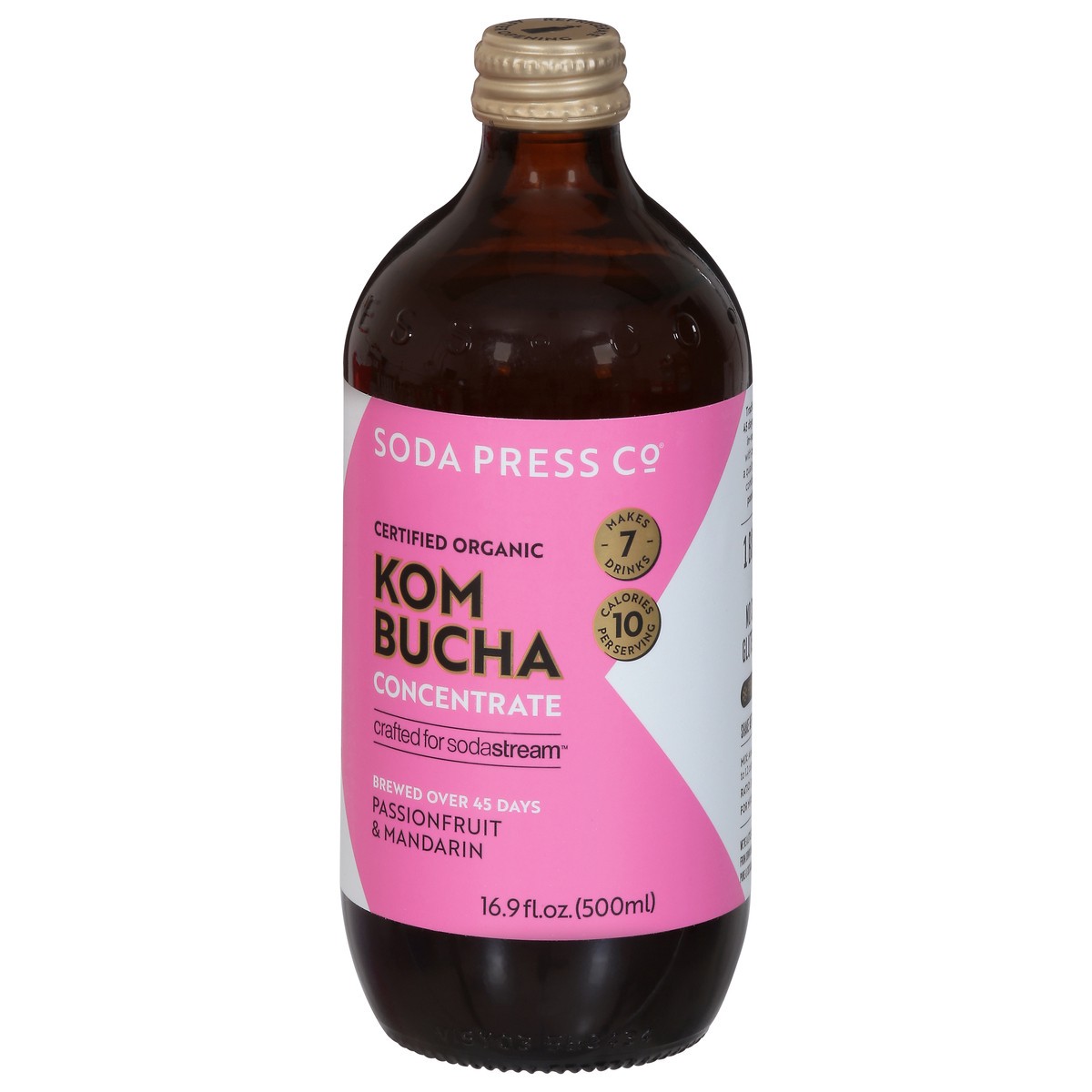 slide 5 of 9, Soda Press Co. Organic Passionfruit & Mandarin Kombucha Concentrate 16.9 fl oz, 16.9 fl oz