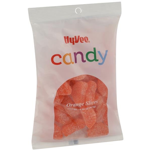 slide 1 of 1, Hy-vee Orange Slices Candy, 14.5 oz