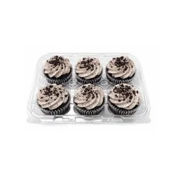 Cookies and Creme Cupcakes, 6 Count