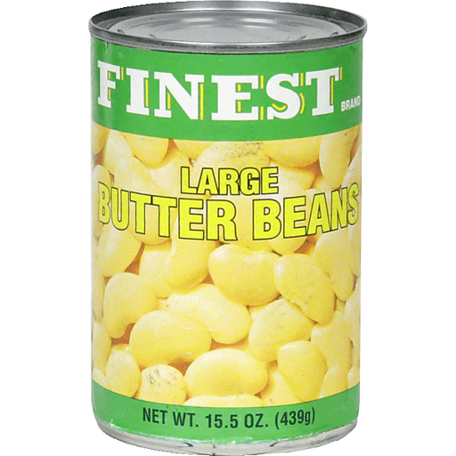 slide 1 of 1, FINEST Large Butter Beans, 15 oz