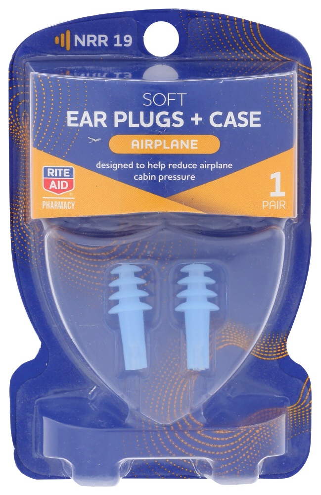 slide 1 of 2, Rite Aid Airplane Ear Plugs, 1 pair