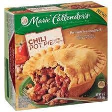 slide 1 of 4, Marie Callender's Marie Callender''s Frozen Meal, Chili Pot Pie, 10 Ounce, 10 oz