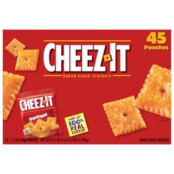 Cheez-It Original Baked Snack Crackers 45 - 1.5 oz Pouches