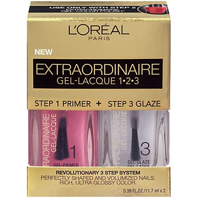 slide 1 of 1, L'Oréal Extraordinaire Gel-Lacque 1-2-3 Gel Nail Color Kit, 0.39 oz