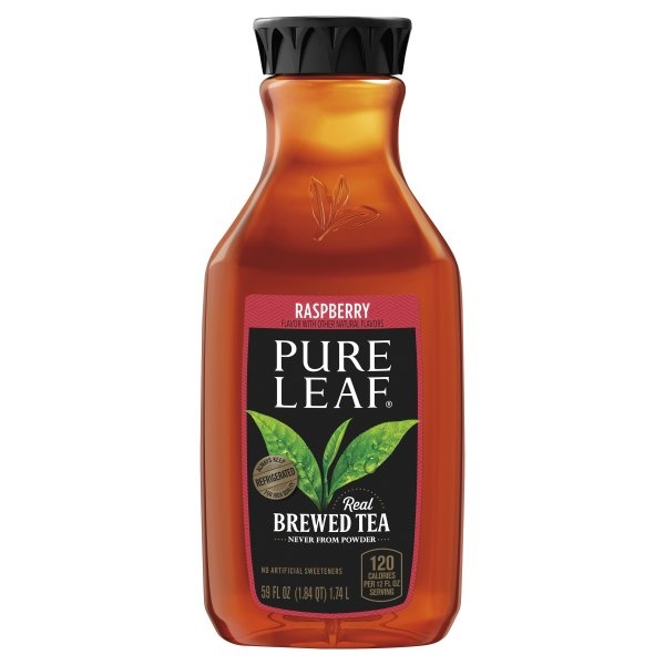 slide 1 of 4, Pure Leaf Real Brewed Tea Raspberry - 59 oz, 59 fl oz