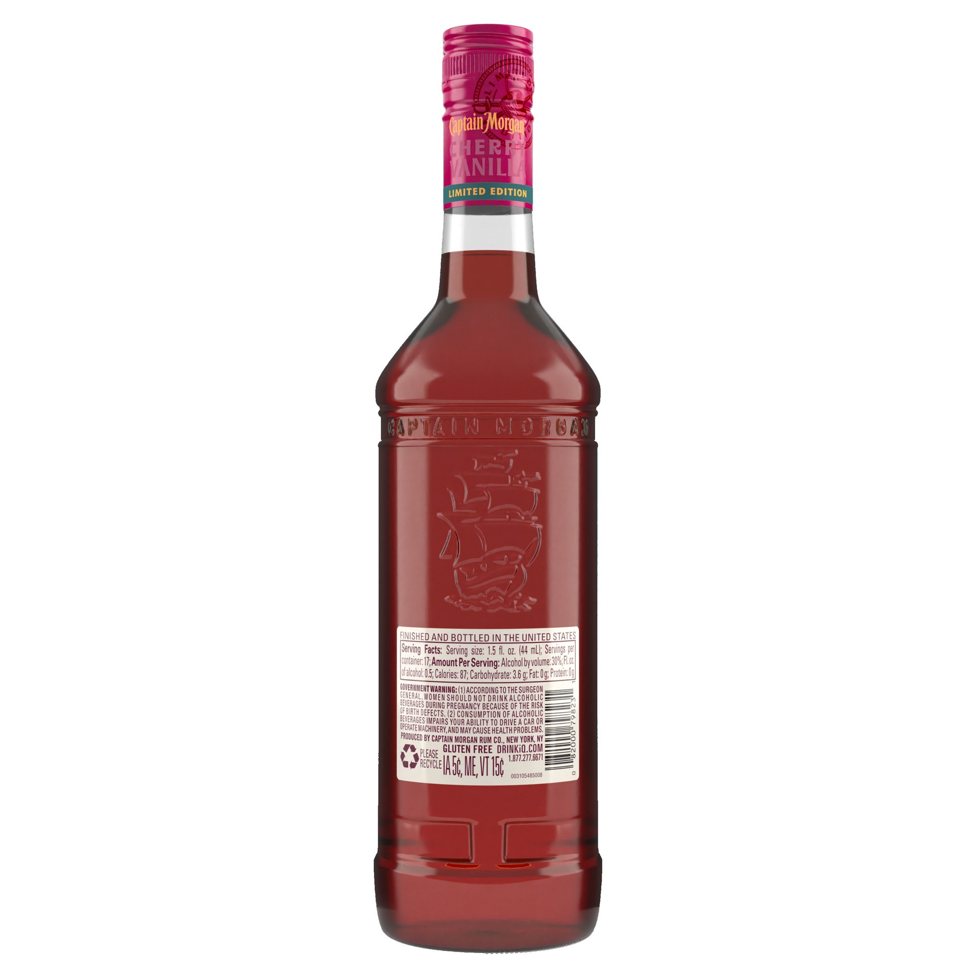 slide 3 of 6, Captain Morgan Cherry Vanilla Pet, 750 ml