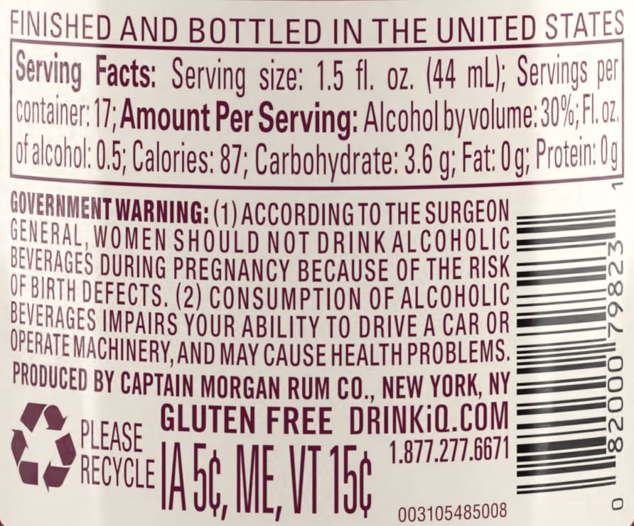 slide 5 of 6, Captain Morgan Cherry Vanilla Pet, 750 ml