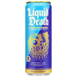 Liquid Death Sparkling Energy Tropical Terror 12 fl oz Can