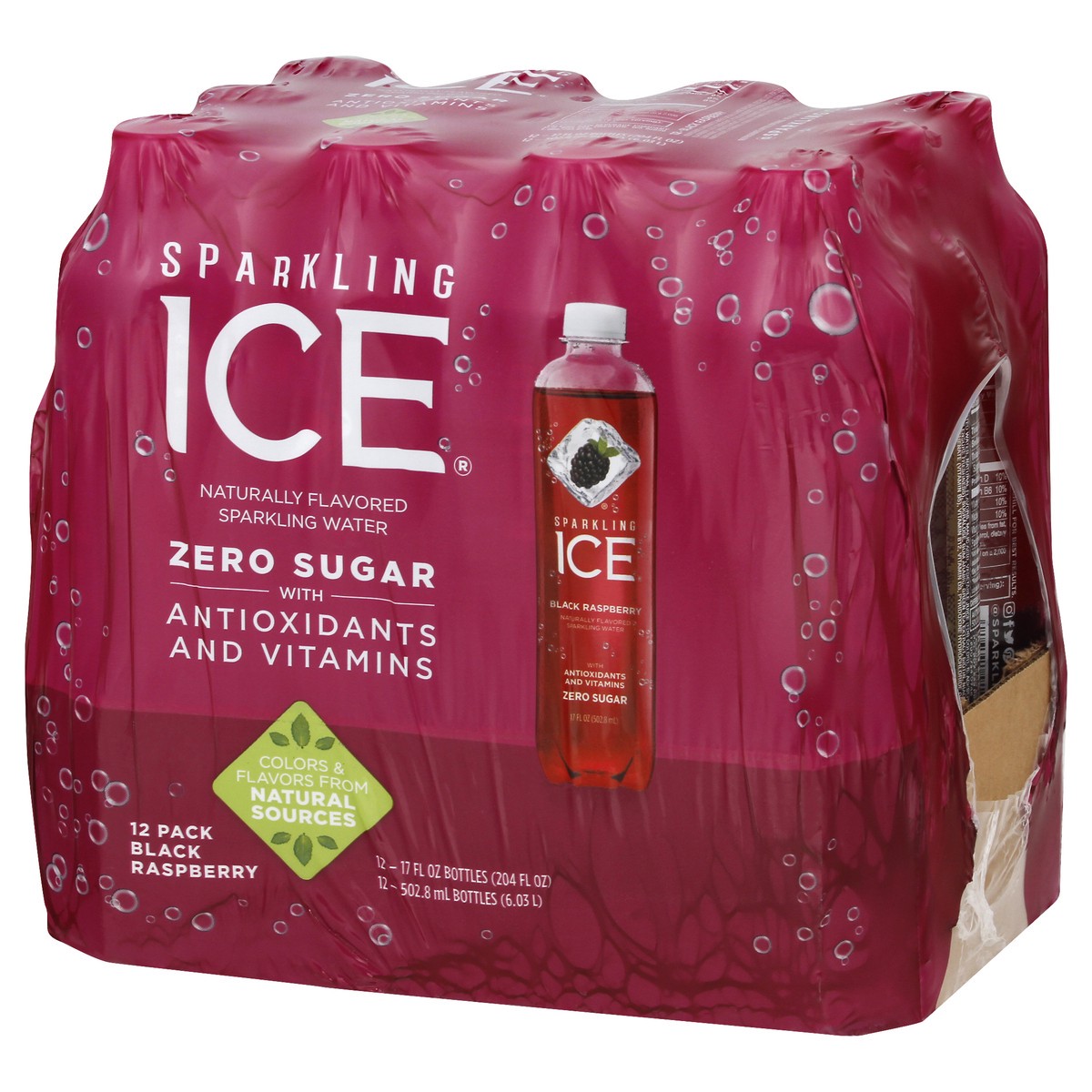 slide 9 of 10, Sparkling ICE 12 Pack Zero Sugar Black Raspberry Sparkling Water 12 ea, 12 ct