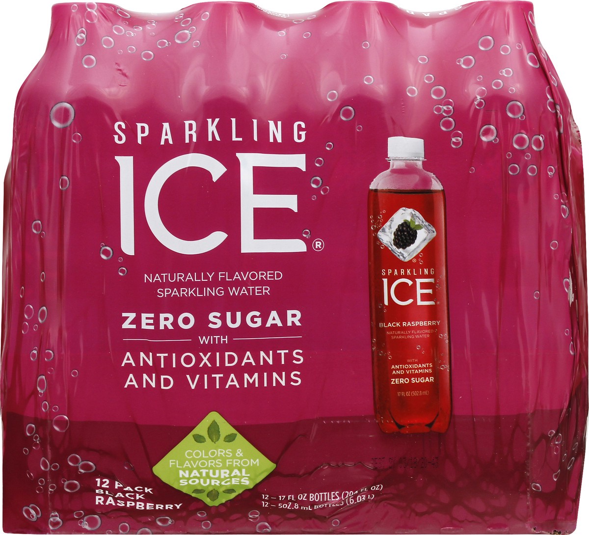 slide 7 of 10, Sparkling ICE 12 Pack Zero Sugar Black Raspberry Sparkling Water 12 ea, 12 ct