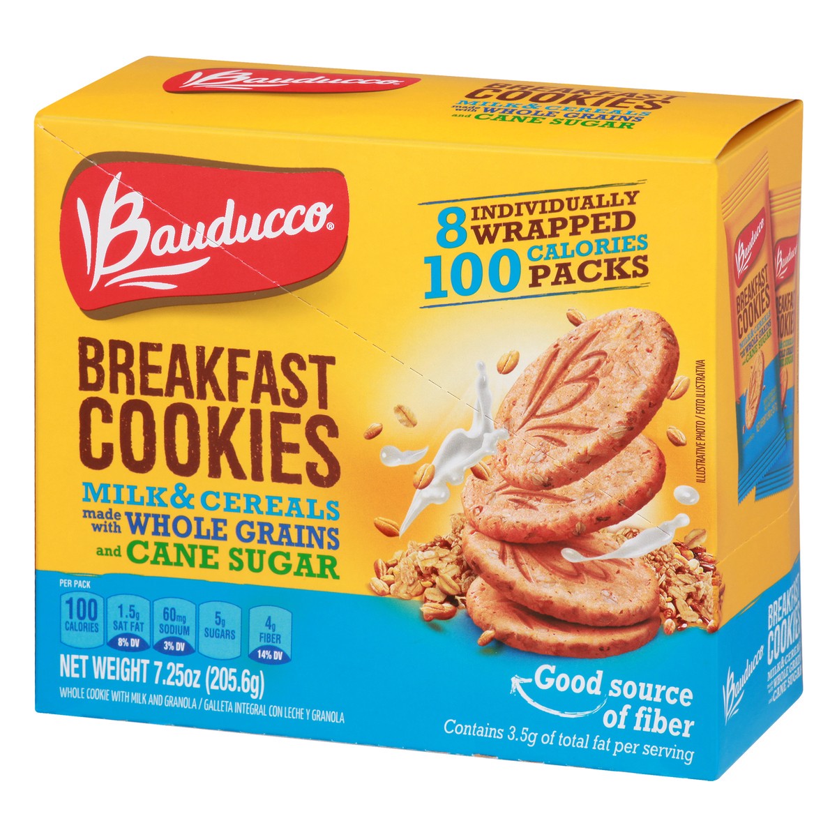 slide 2 of 9, Bauducco Milk & Cereal Breakfast Cookies, 6 oz