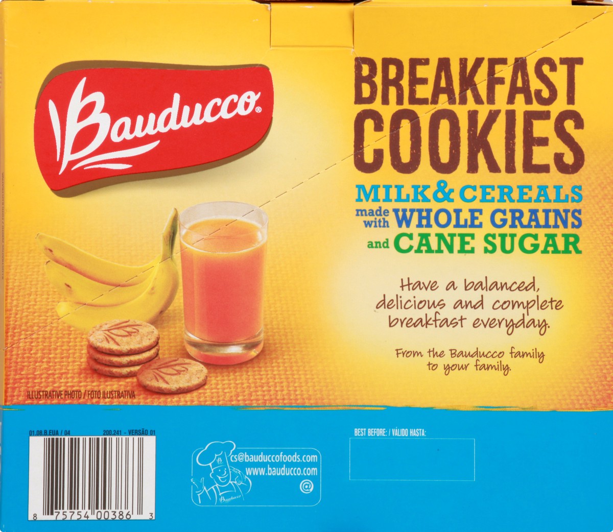 slide 4 of 9, Bauducco Milk & Cereal Breakfast Cookies, 6 oz