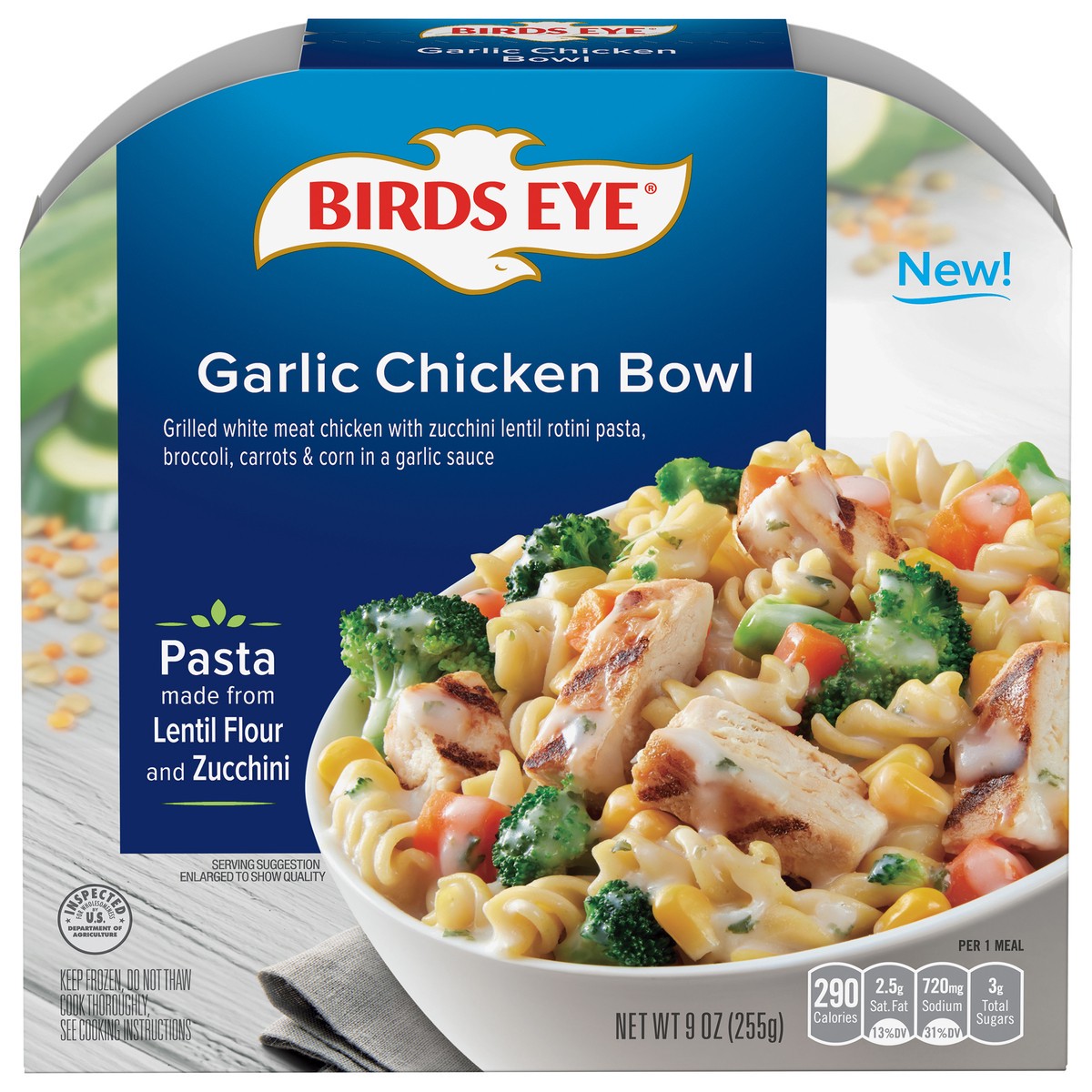 slide 1 of 2, Birds Eye Garlic Chicken Bowl 9 oz, 9 oz