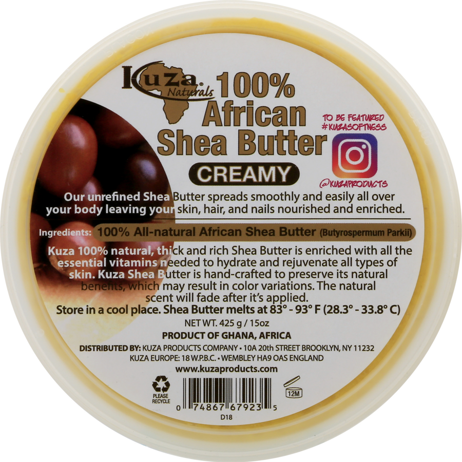 slide 1 of 1, Kuza - 100% African Shea Butter (15 Oz), 15 oz