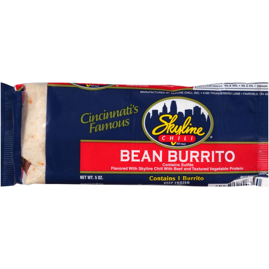 slide 1 of 4, Skyline Burrito With Meat, 5 oz