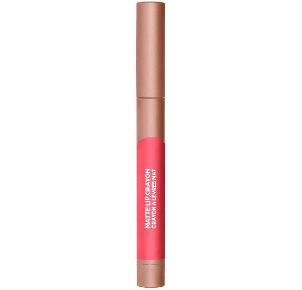 slide 4 of 4, L'Oréal Infallible Smudge Resistant Matte Lip Crayon - Hot Apricot, 0.04 oz