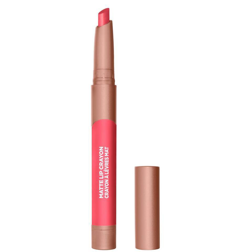 slide 1 of 4, L'Oréal Infallible Smudge Resistant Matte Lip Crayon - Hot Apricot, 0.04 oz