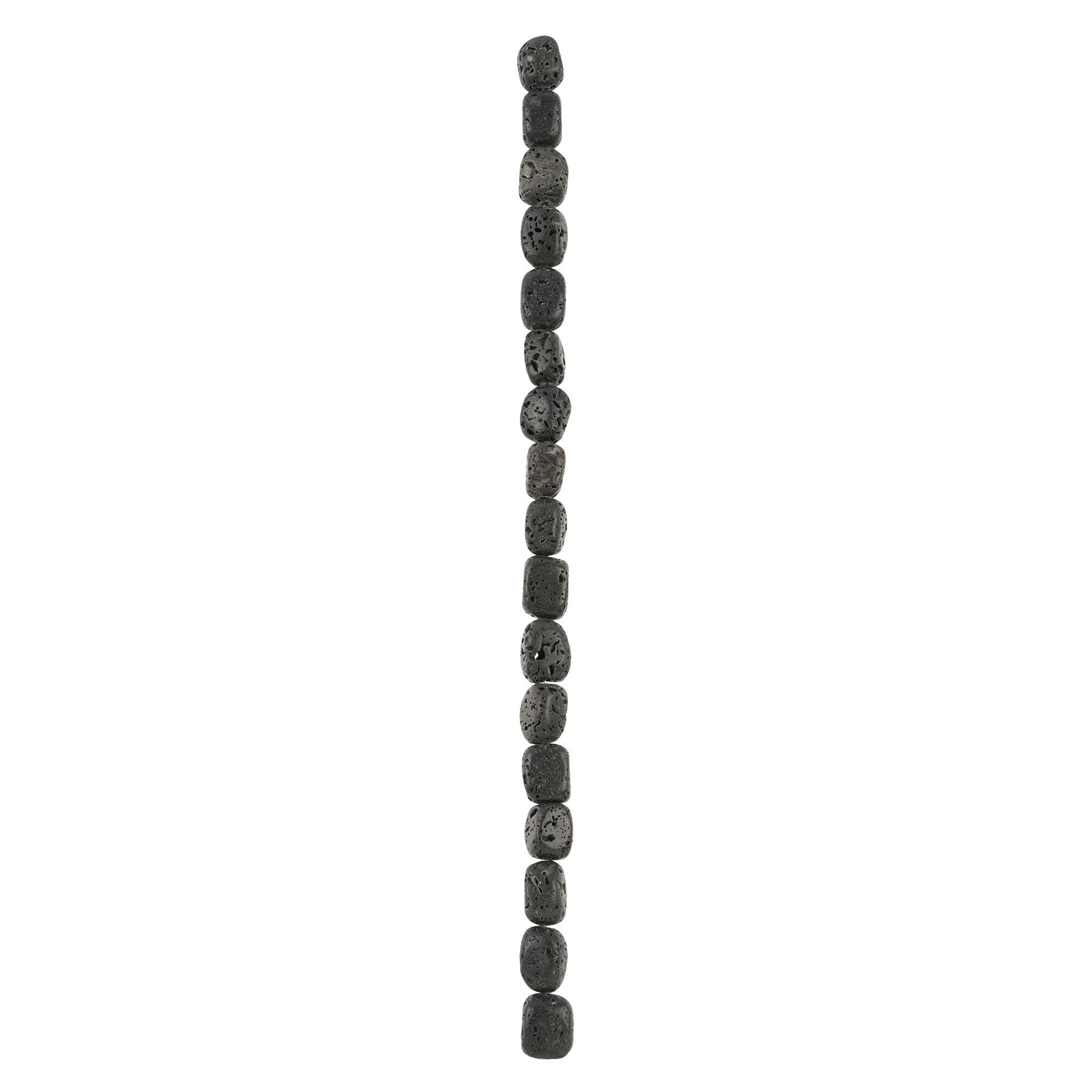 slide 3 of 3, Black Lava Nugget Beads, 8mm By Bead Landing, 8mm