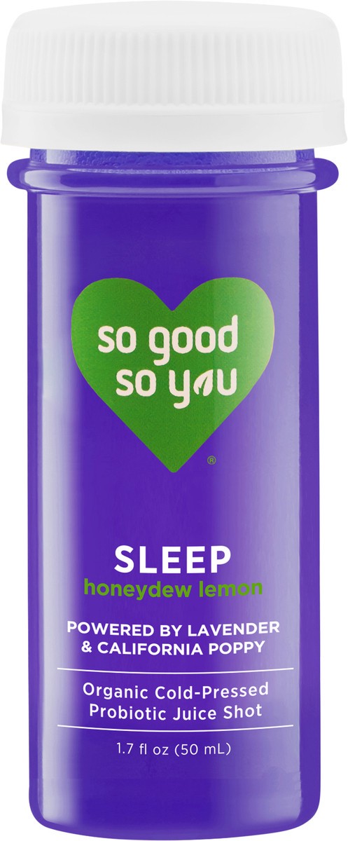 slide 11 of 12, So Good So You Sleep Honeydew Lemon Probiotic Shot, 1.7 oz