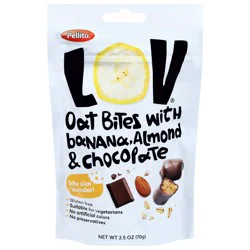 Pellito Lov Oat Bites with Banana Almond & Chocolate 2.5 oz