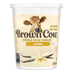 Brown Cow Cream Top Vanilla Whole Milk Yogurt