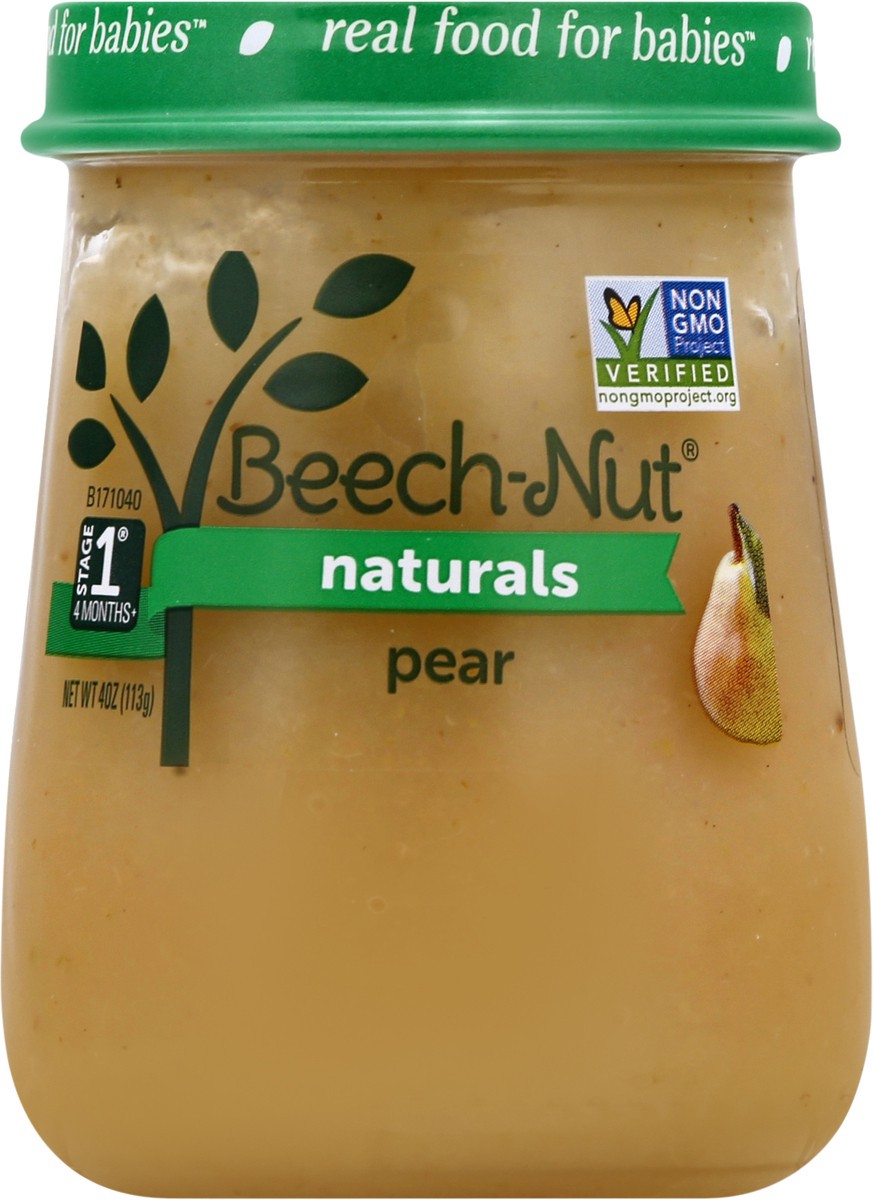 slide 8 of 9, Beech-Nut Stage 1 (4 Months+) Naturals Pear 4 oz, 4 oz