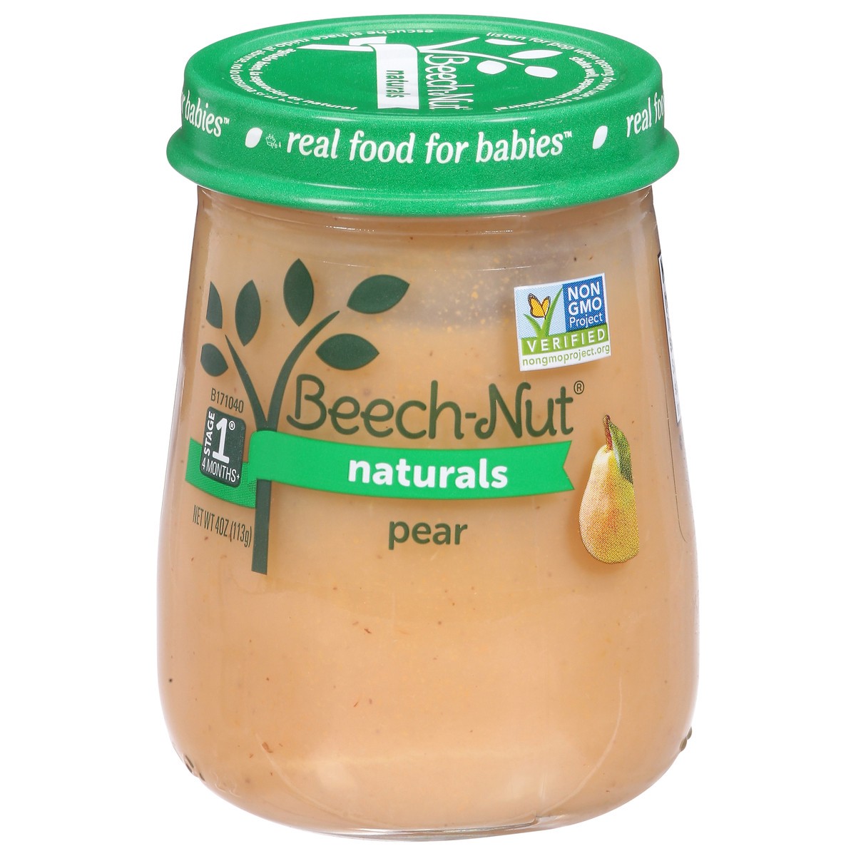 slide 1 of 9, Beech-Nut Stage 1 (4 Months+) Naturals Pear 4 oz, 4 oz