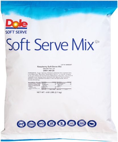 slide 1 of 1, Dole Raspberry Soft Serve Mix, 4.4 lb