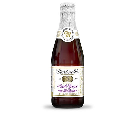 slide 1 of 1, Martinelli's Sparkling Apple-Grape Juice, 8.4 fl oz