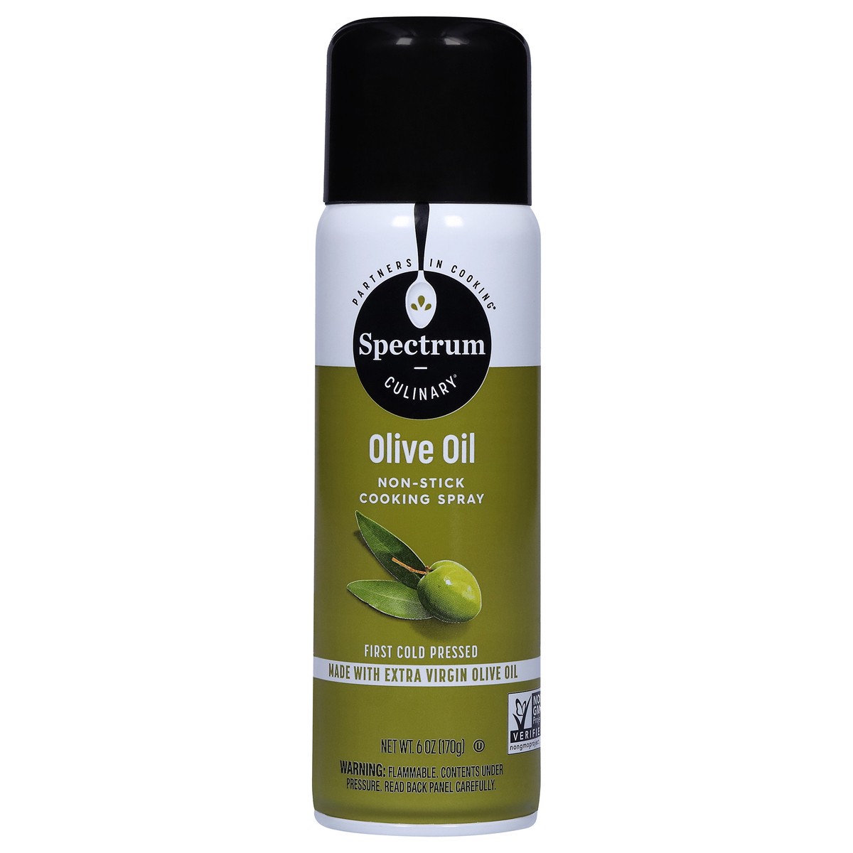 slide 1 of 9, Spectrum Culinary Olive Oil Non-Stick Cooking Spray 6 oz, 6 oz