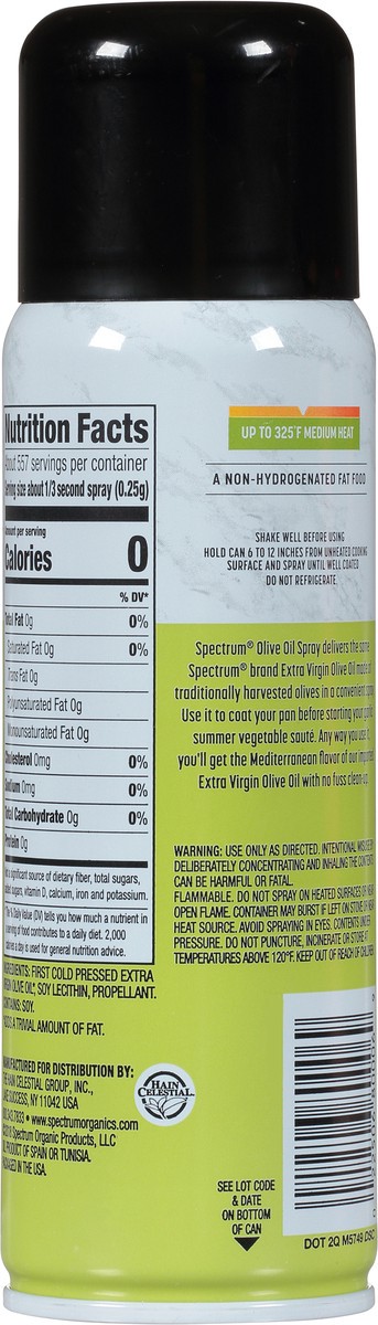 slide 5 of 9, Spectrum Culinary Olive Oil Non-Stick Cooking Spray 6 oz, 6 oz