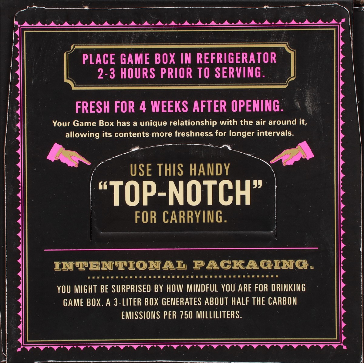 slide 8 of 9, Game Box California Red Blend 3 l, 1 ct