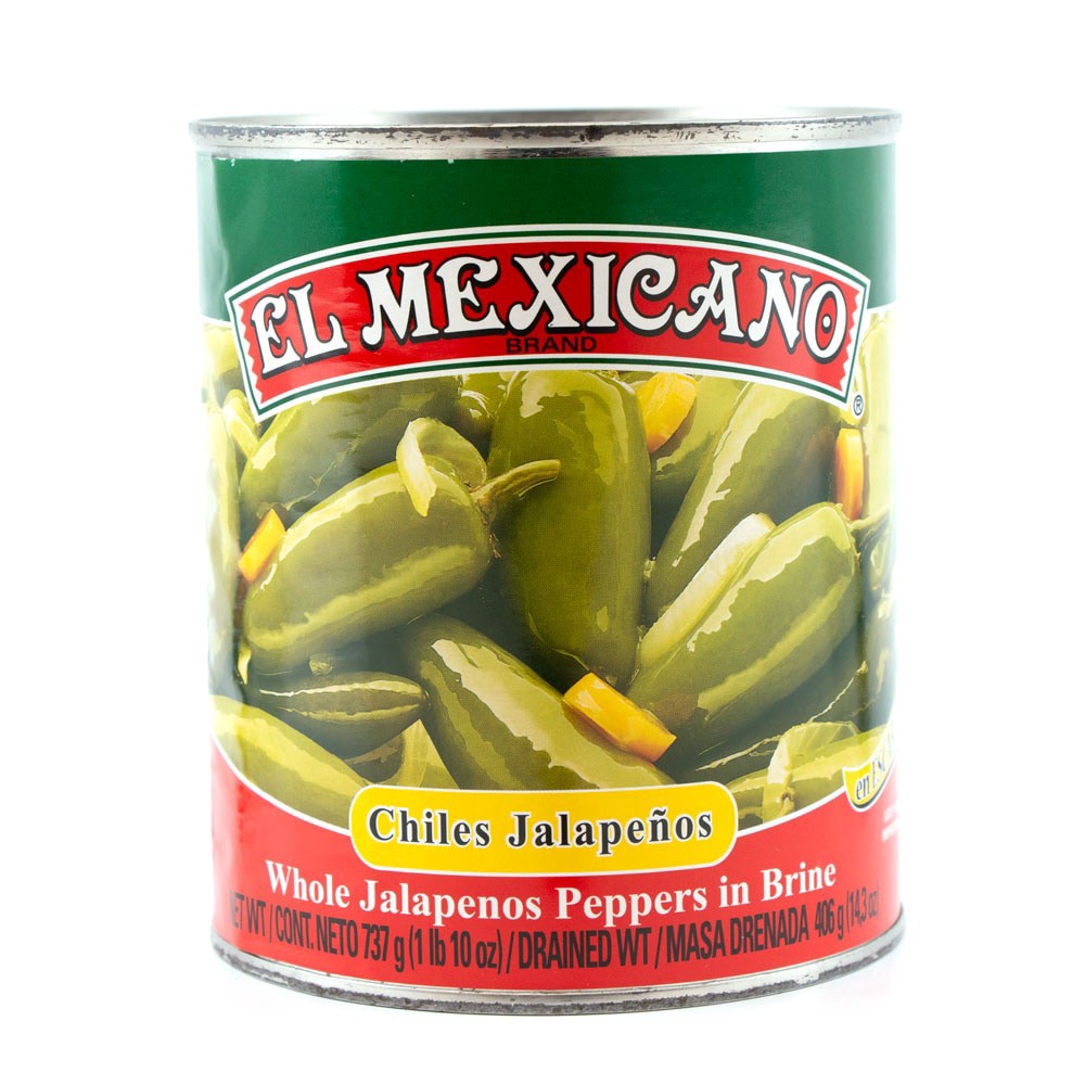 slide 1 of 1, El Mexicano Whole Jalapenos Peppers in Brine 737 g, 737 g