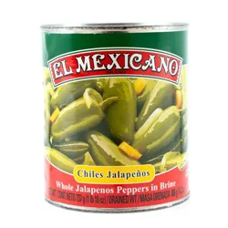 El Mexicano Whole Jalapenos Peppers in Brine 737 g