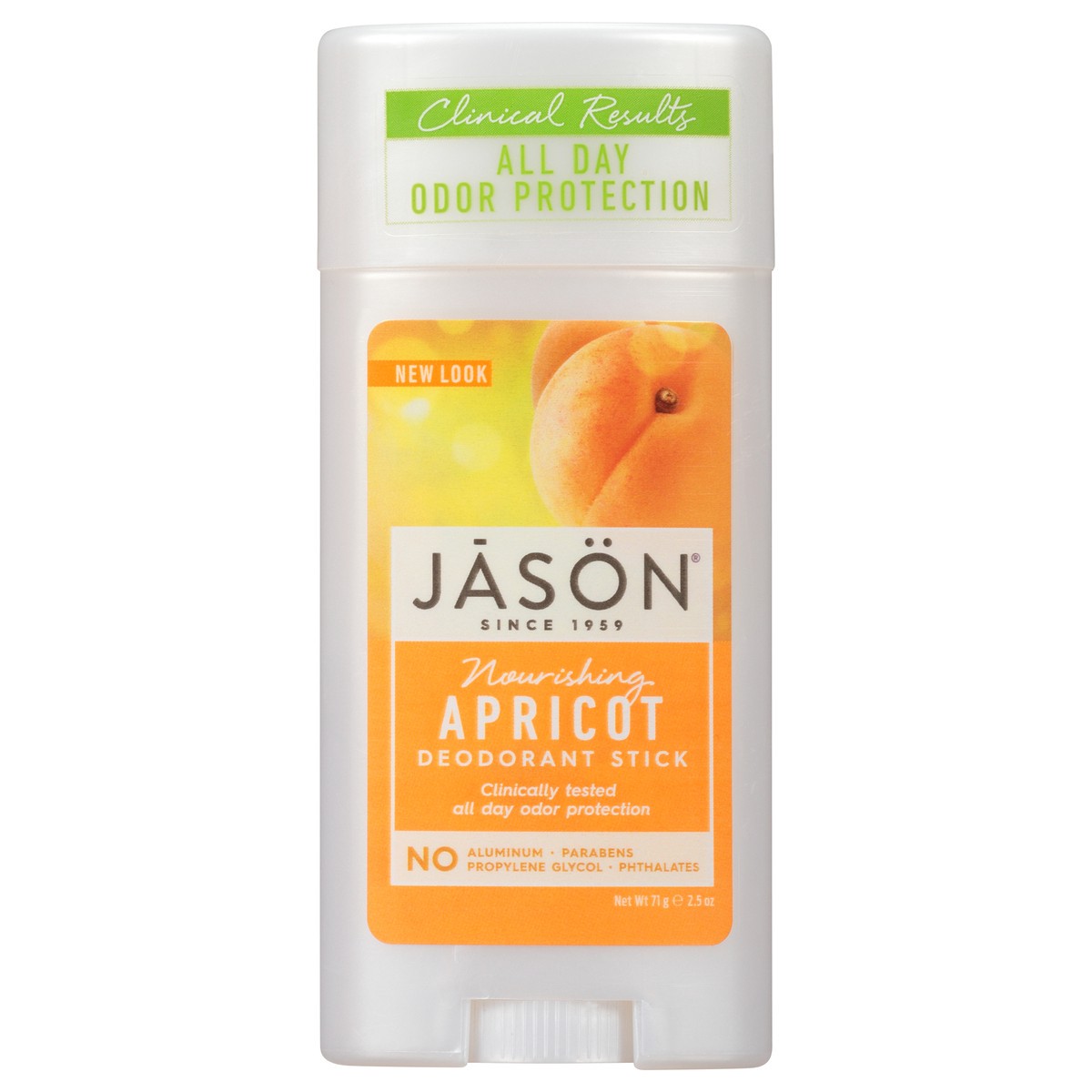 slide 9 of 9, Jason Deodorant Stick Apricot, 2.5 oz