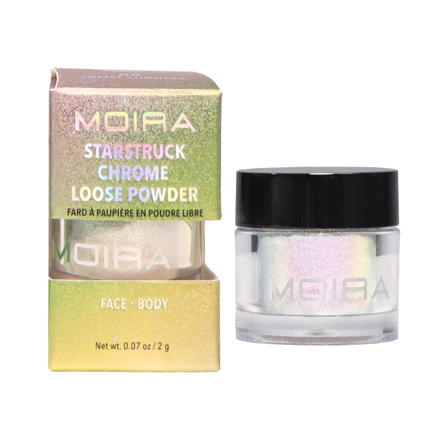 slide 1 of 1, Moira Starstruck Chrome Loose Powder - Comet Cuddles, 1 ct