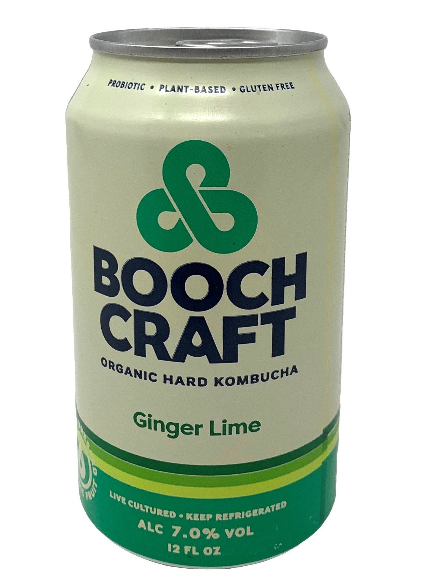 slide 1 of 1, Boochcraft Ginger Lime Hard Kombucha, 12 oz