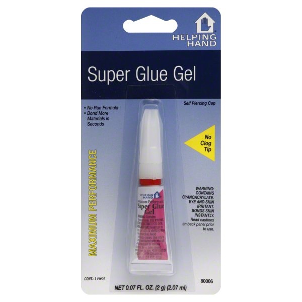 slide 1 of 1, Helping Hand Super Glue Gel Maximum Performance, 0.7 oz