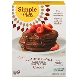 Simple Mills Almond Flour Cocoa Pancake & Waffle Mix 10 oz