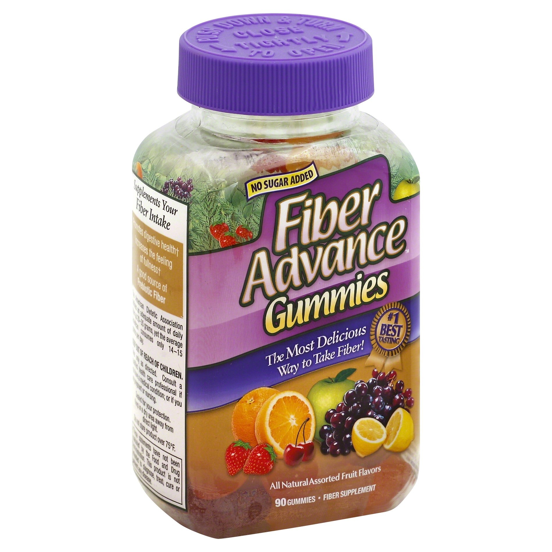 slide 1 of 1, FiberAdvance Advance Fiber Supplement Gummies, 90 ct