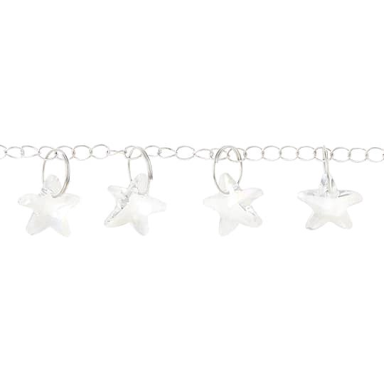 slide 1 of 3, Crystal Glass Starfish Bead Chain, 14mm By Bead Landing, 14mm